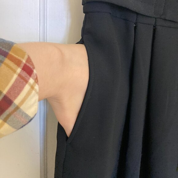 NWOT Pleated Belted H&M Office Skirt with Pockets - Picture 4 of 5